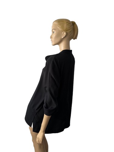 NWOT BABETTE BLACK OVERSIZED LOW-HIGH BLOUSE-TOP  SIZE S BUST 46" - Bild 7 von 9