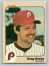 1983 Fleer #162 Greg Gross   Philadelphia Phillies
