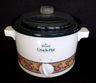 Vintage Rival Crock Pot Slow Cooker Model 3122 Chili Pepper Motif 2 Quart