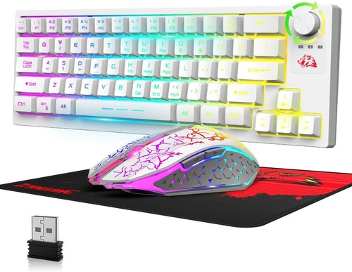 Wireless Gaming Keyboard Mouse Combo Set 4000mAh Rechargeable USB Receiver RGB - Picture 14 of 15