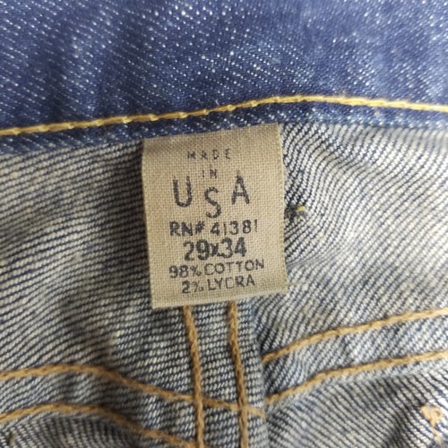 Vintage Ralph Lauren RRL Selvedge Slim Straight Leg Stretch Jeans Men's 34X32 - Picture 10 of 12