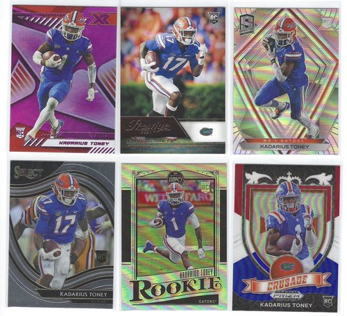 KADARIUS TONEY Rookie Lot (6) Pink XR Spectra Select Legacy Prizm Florida Gators