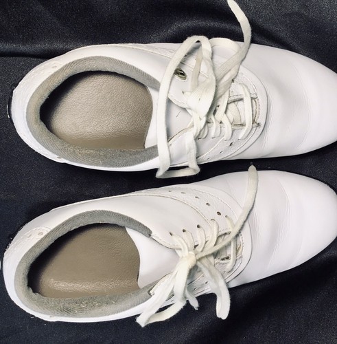 Foot Joy Womans Golf Cleats 93925 White W. Sz.7M Excellent Condition - Picture 4 of 9