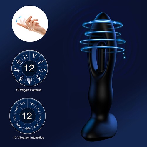Prostate Vibrating Massager Flapping Dildo Anal G-spot Sex Toy For Women Men gay - Picture 7 of 10