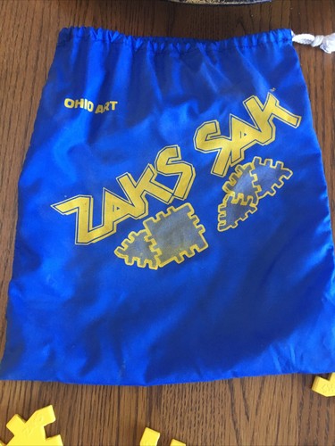Vintage Ohio Arts Jumbo Zaks Sak 44 pc yellow Instructions bag Building Toys - Picture 5 of 6