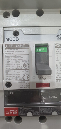 LSiS LS 50A 3P SUSOL UTE100NT BREAKER 3POLE 50AMP - Picture 2 of 8