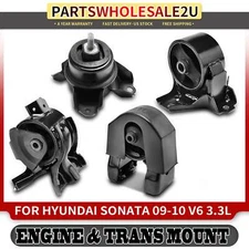 4x Engine Motor & Transmission Mount for Hyundai Sonata 2009-2010 V6 3.3L Auto