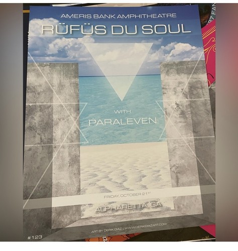 Rufus du Soul Paraleven Poster Oct 21 America Amphitheater Atlanta-Alpharetta GA - Picture 3 of 7