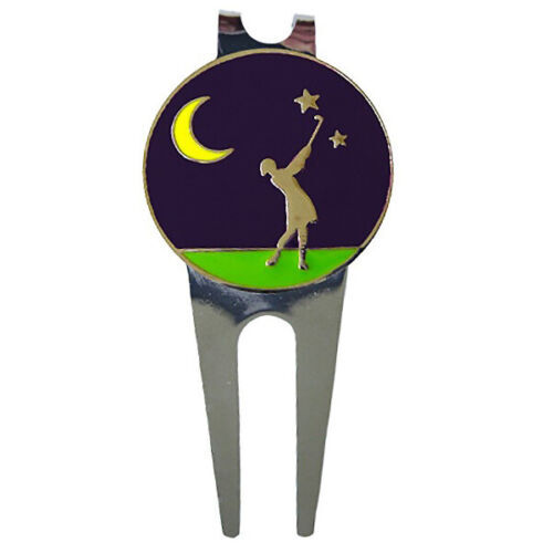 Magnetic Divot Repair Tool with Golf Ball Marker and Hat Clip - Picture 18 of 90