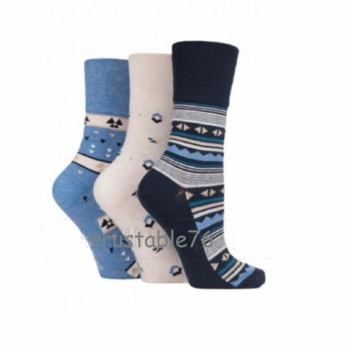 6 x Paar Damen Original Gentle Grip Waben Top Socken Diabetiker Größe 4-8 - Bild 16 von 26