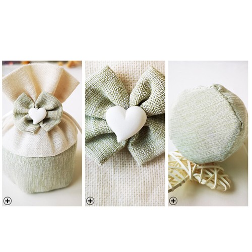 5 Pcs Thickened Flower Cloth Bag Drawstring Pouch Burlap Storage - Picture 10 of 12