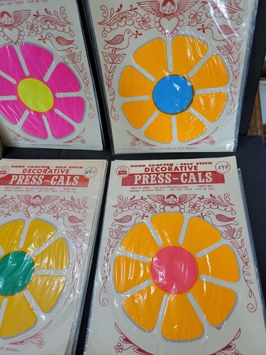Vintage 7" Flower Power Hippie Stickers - Picture 4 of 5