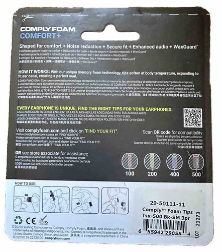 Comply Listen Longer Comfort+ With Waxguard - Small X3 Pairs - Picture 2 of 2