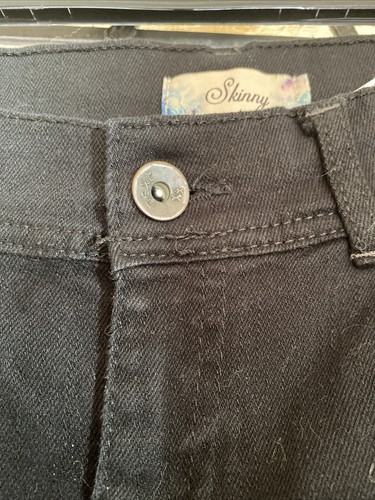 Size 8 Long Black NEXT skinny Jeans With Stretch - Picture 2 of 4