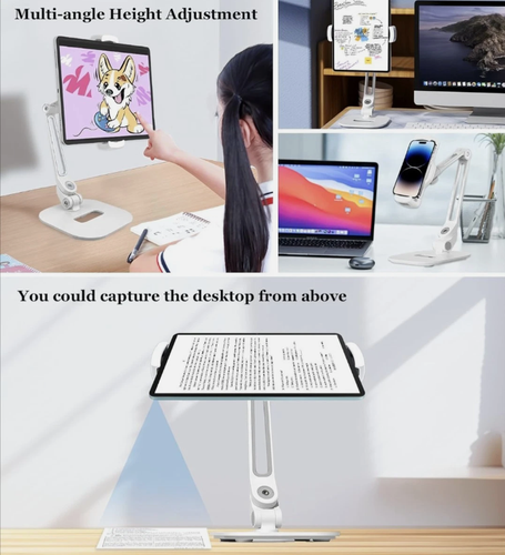 Adjustable Aluminum Alloy Tightness Tablet Stand 4.7"-13" Screen Tablet Phone - Picture 7 of 7