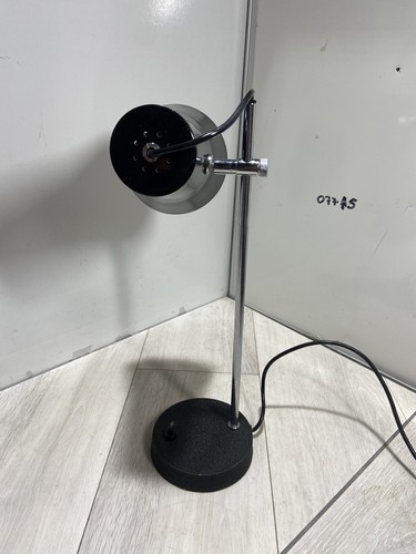 Lámpara de mesa vintage años 70 naranja ascenso y caída 15" ¿Francesa Europea? - Imagen 11 de 14
