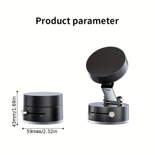 Sturdy Vacuum Suction Phone Holder – Magnetic, Attaches like a Magsafe - Picture 12 of 17