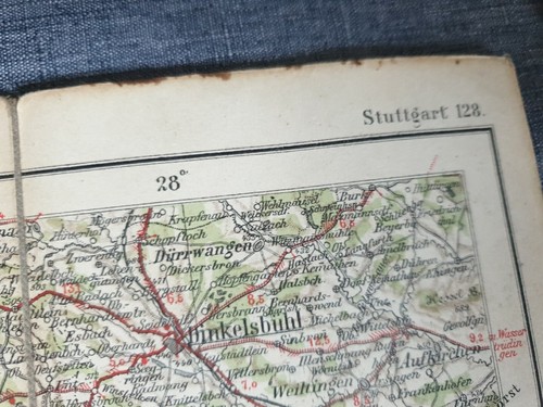 Ravenstein-Liebenow's Wheel Automobile Map Central Europe Map Germany - Picture 6 of 19