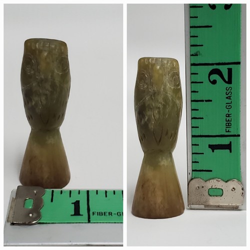 Vintage Jade Eule Kerze Flamme Schnüffler 21g 2,5 Zoll - Bild 23 von 24