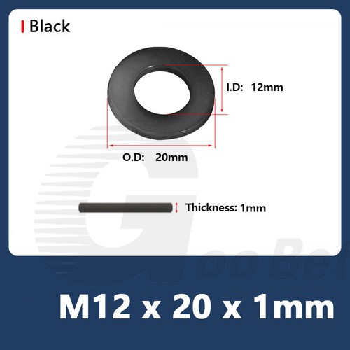 Nylon PP Plastic Flat Washers Form A Gaskets M2 M3 M4 M5 M6 M8 M10 M12 M14 - M24 - Picture 110 of 124