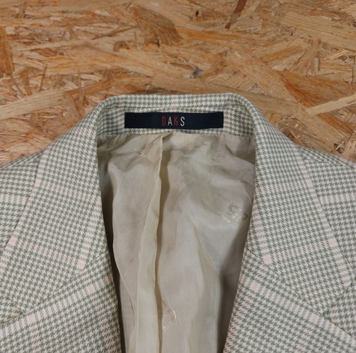 Chaqueta Blazer Daks Signature Lana y Seda Cuadros Informal Hombres 40 - Imagen 8 de 15