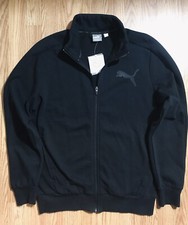 New Puma Dry Cell Track Jacket Black Mens M Full Zip Sport Lifestyle Regular Fit