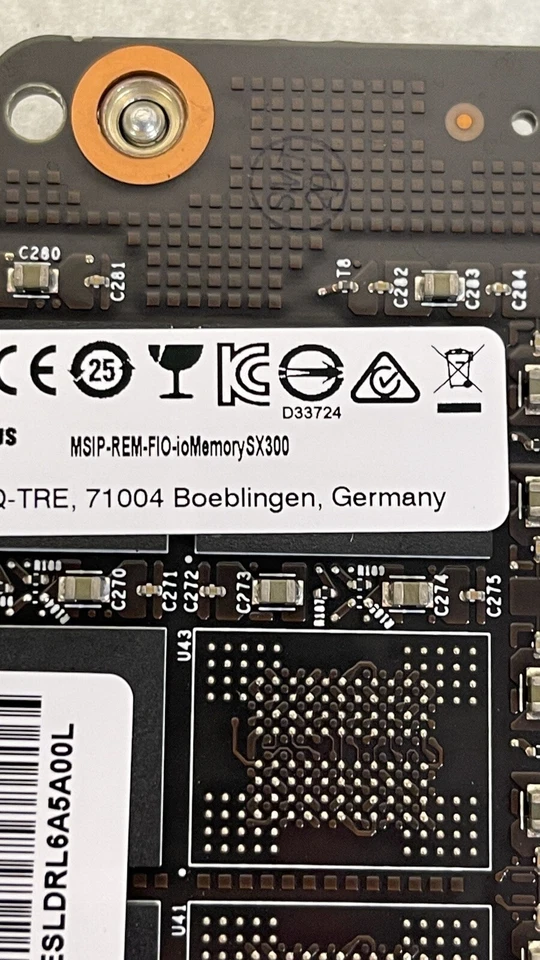 HP 1.2TB SanDisk ioMemory SX300-1200 MEZZANINE PCI-e SSD MLC Flash 98 - 100% - Image 3 of 4