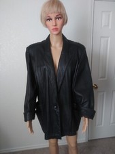 Pre-owned!! Black Genuine Nappa Leather Soft Jacket! Gently Used!!