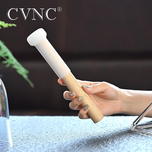 CVNC Cristal Madera Silicona Palo para Jugar Cristal Canto Cuenco - Imagen 1 de 5