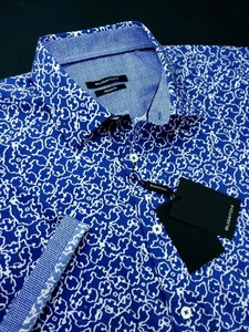 BUGATCHI-UOMO-Geometric-Abstract-Short-Sleeve-Sport-Shirt-Classic-Fit-Large