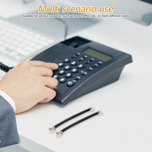 2 PCS Panel Connection Cable Flat Telephone -core Straight - Zdjęcie 9 z 12