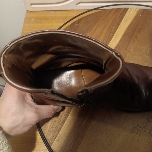 E.T. Wright Mens Sz 8.5 D Burgundy Leather Ankle Boots - Picture 8 of 9