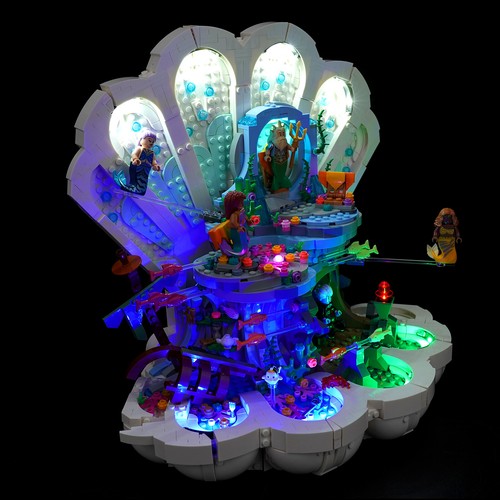 Kit de luces LED LocoLee para Lego 43225 Disney La Sirenita Almeja Real  - Imagen 4 de 14