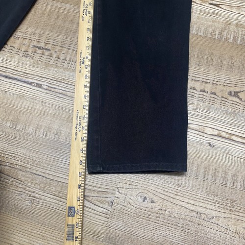 VINTAGE HARLEY DAVIDSON CLASSIC BLACK JEANS Y2K SIZE 20R BIKER MOTORCYCLE USA - Picture 4 of 11