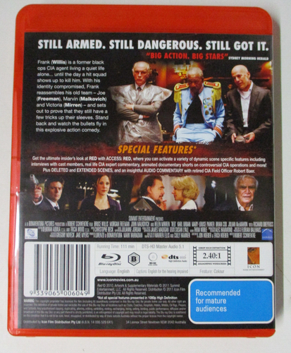 RED, Retired Extremely Dangerous - Bruce Willis, Morgan Freeman - Blu-ray DVD - Picture 4 of 5