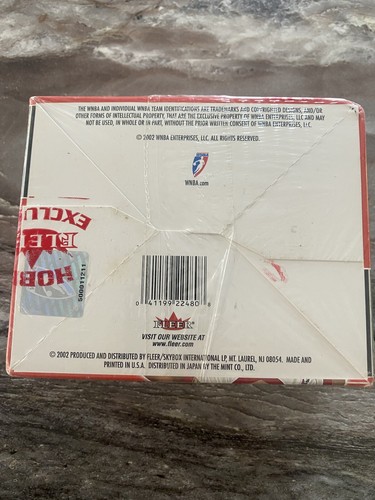 2002 Fleer Ultra WNBA basketball 24 pack 192 card sealed hobby box RARE !!! - Picture 2 of 4
