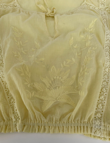 FREE PEOPLE Maria Maria Yellow Embroidered Lace Top Lemon Gela *Read Below* - Picture 9 of 12