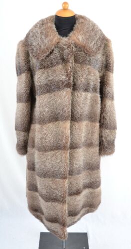 Nutria Pelzmantel Pelz Mantel Spitznutria Echtfell Gr. L Fur Coat A4935 - Bild 8 von 10