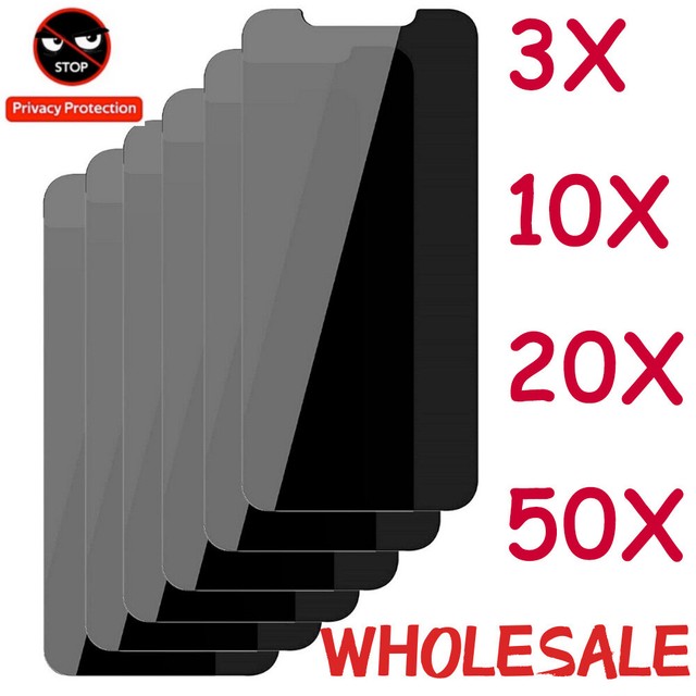 Wholesale Bulk Lot 50X Privacy Screen Protector For iPhone 14 13 12 11 Pro Max Wholesale Bulk Lot 50X Privacy Screen Protector For iPhone 14 13 12 11 Pro Max