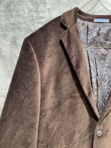 Blazer Madison Para Hombres 44R Borgoña Terciopelo Algodón Calce Moderno Abrigo Deportivo 2 Botones - Imagen 2 de 19