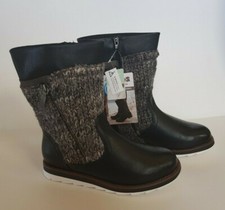 New Muk Luks Women's Davey Boot in Black Size 8 MSRP 120