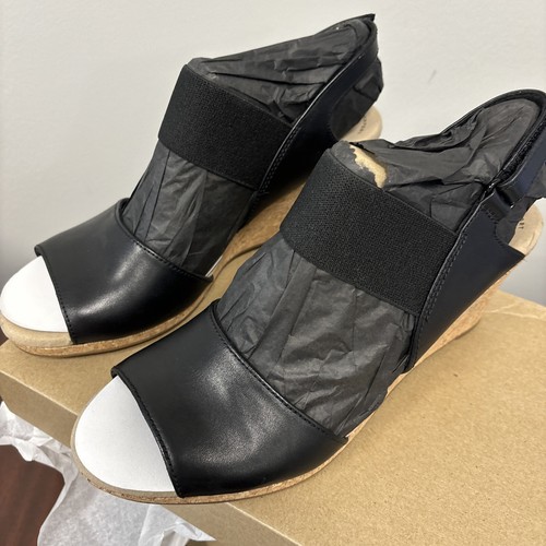 Clarks Womens Lafley Lily Wedge Sandal Black Textile Combination Size US 10 M - Picture 4 of 6