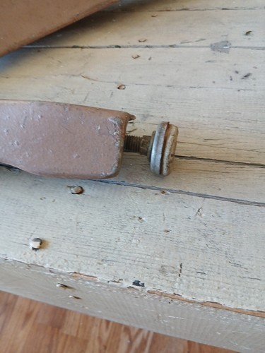 4 Vintage Stahl Tischbeine INDUSTRIAL verstellbar. Architectural Salvage Cleveland Ohio - Bild 2 von 6