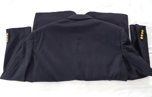 Abrigo Polo University Club Ralph Lauren Para Hombre Pecho 34 pulgadas Botones Dorados Lana EE. UU. - Imagen 8 de 21