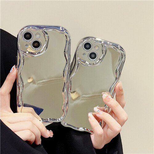 Spiegel Hülle für iPhone 16 15 Pro Max 14 Plus 13 12 11 Beschichtung Bumper Soft Cover - Bild 4 von 13