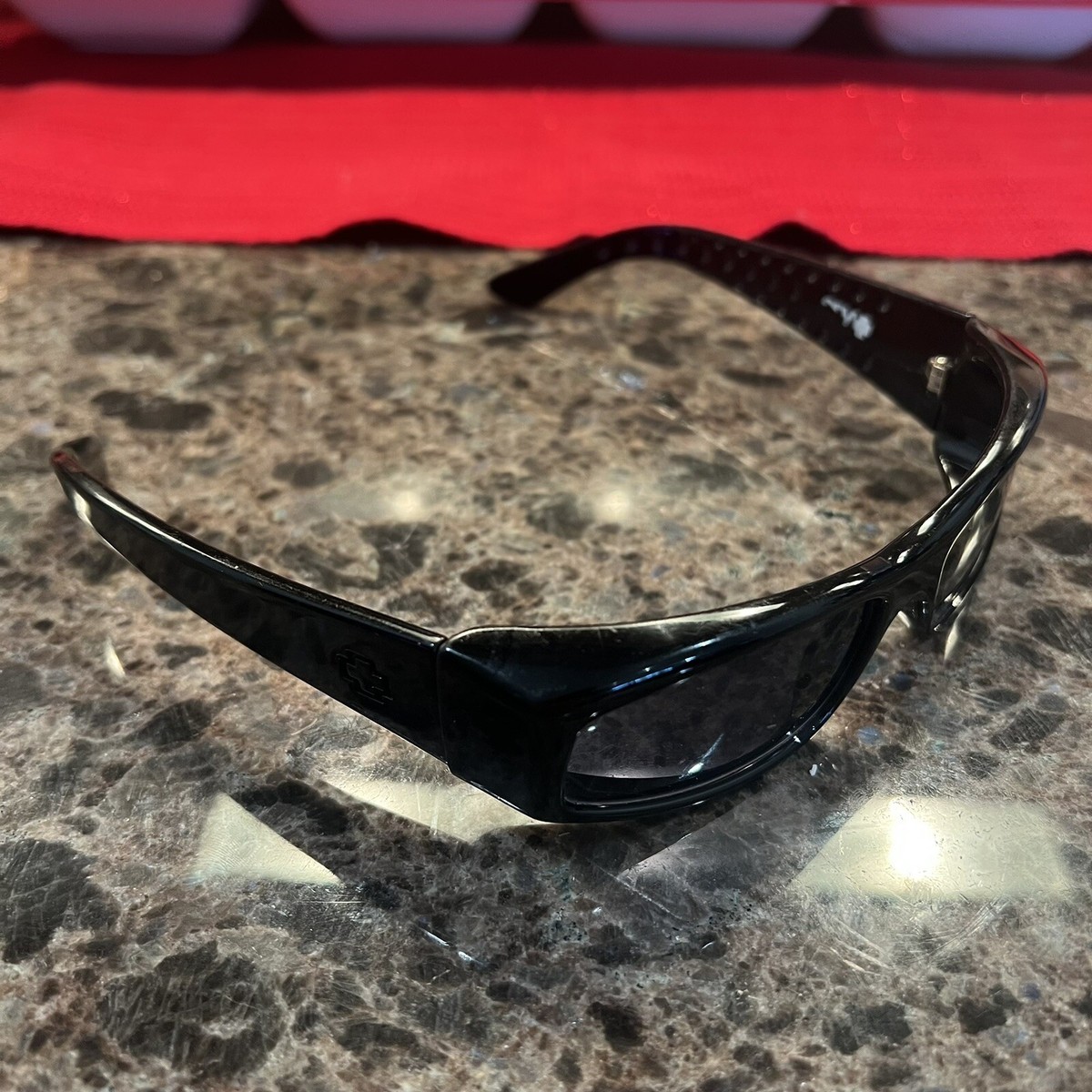 Spy Optic Black Sunglasses with Case Spy Optic Saxony Matte Black Sunglasses On Sale - Best Price  main image 2