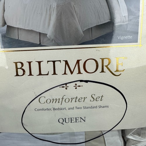 Biltmore Queen-Bettdecken-Set beige mit Bettrock & zwei Standardbezügen - Bild 2 von 5