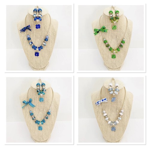 HANDARBEIT Halskette & Armband Modeschmuck Set - Bild 9 von 10