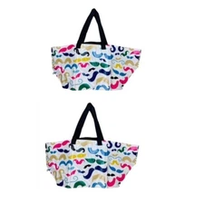 2 Pack IKEA Bag Mustache Storage Laundry 19 Gallon Banglig Frakta Tote Bags New
