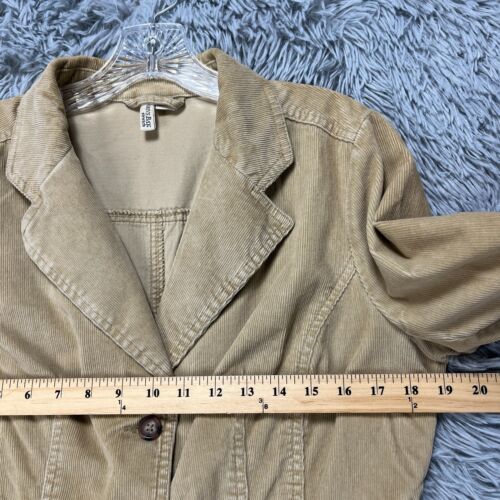 VTG St. John's Bay Corduroy Jacket Women's M Khaki Button Y2K Preppy Retro - Picture 4 of 11
